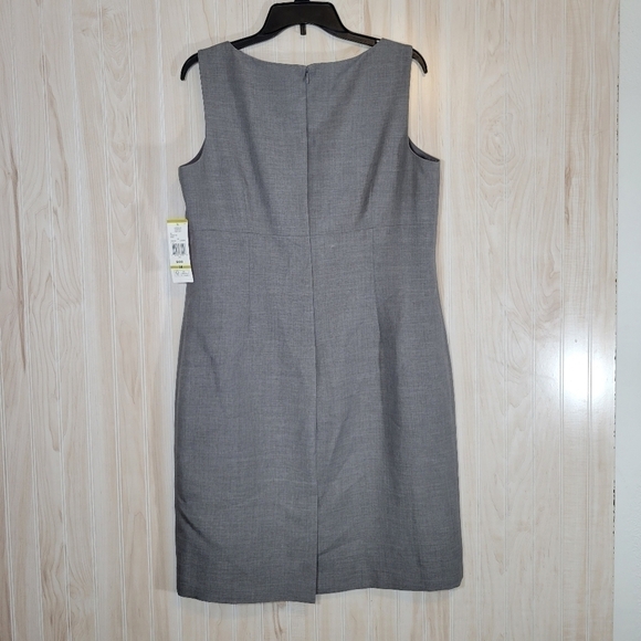9&Co Pearl Gray Sheath Dress Sz 14 - Picture 6 of 6